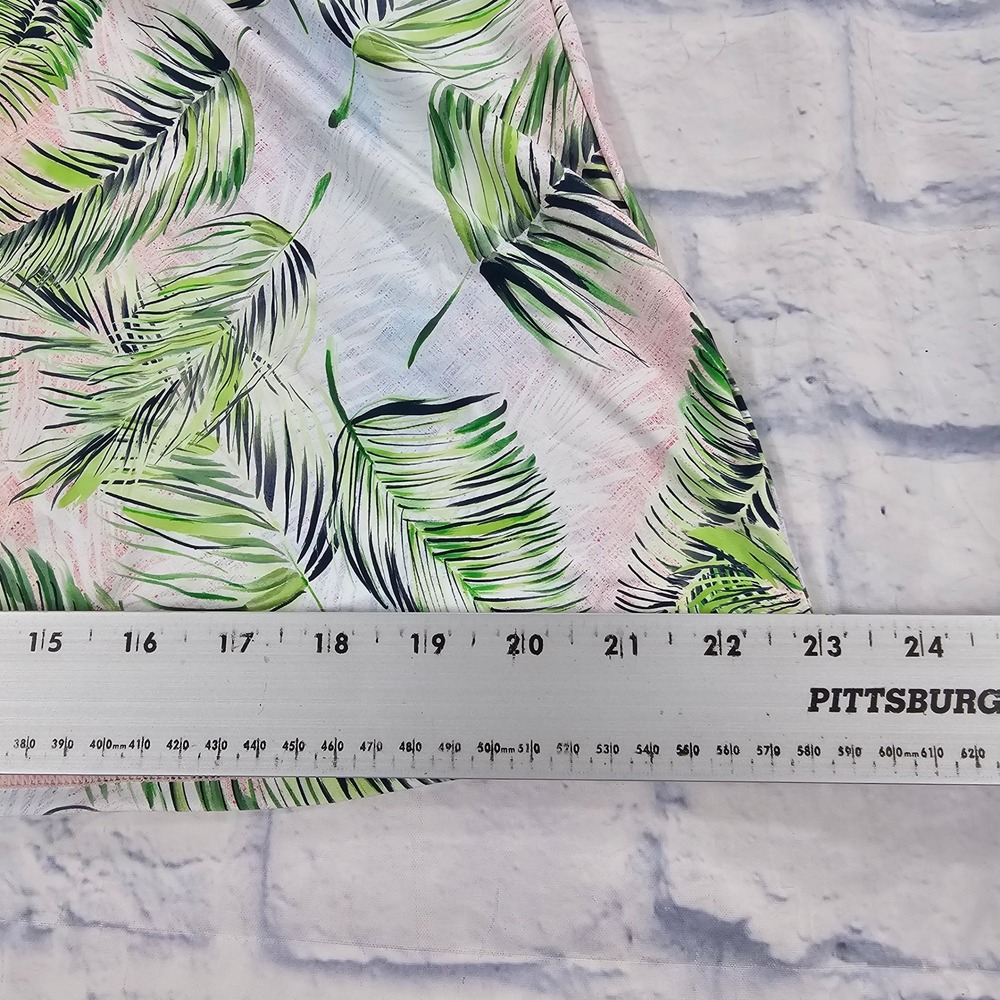 Sunsets Forever Tankini Top WOMENS 18 Island Mist Green Palm Leaf Beach Swim - Picture 5 of 10